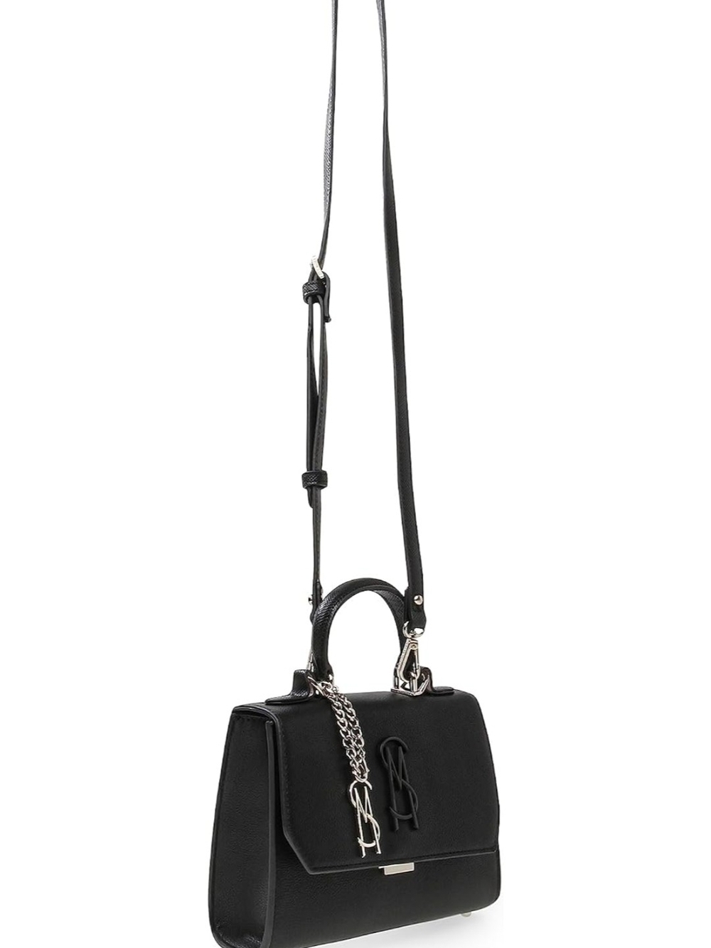 New Steve Madden Black Small Top-Handle Satchel